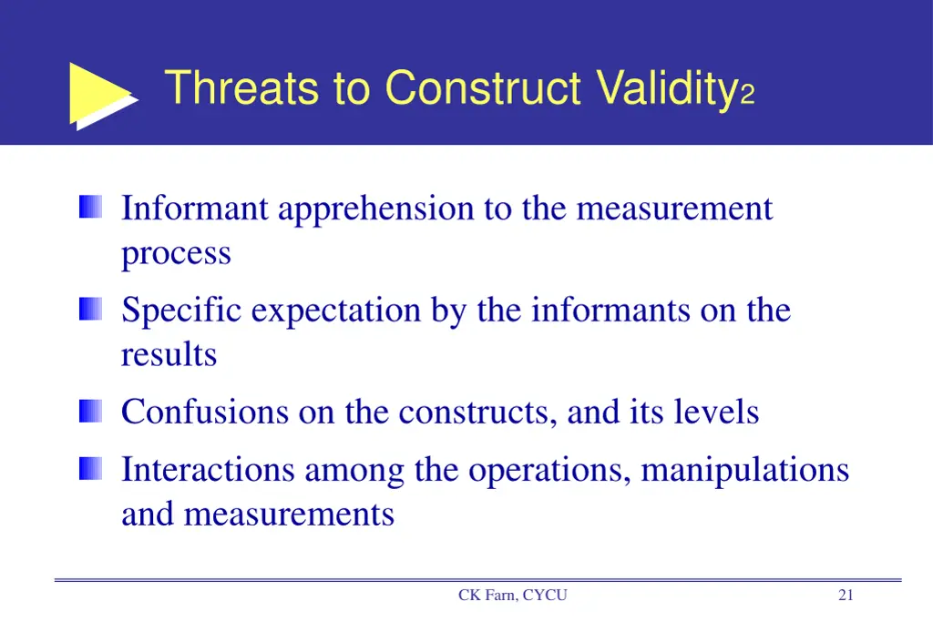 threats to construct validity 2