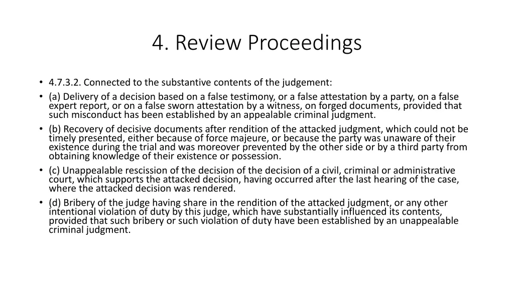 4 review proceedings 5