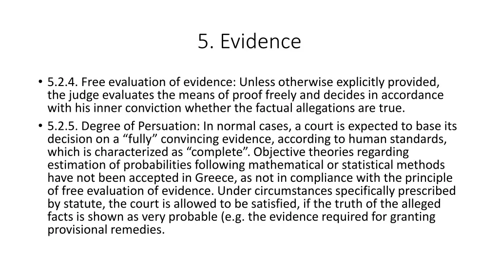 5 evidence 4