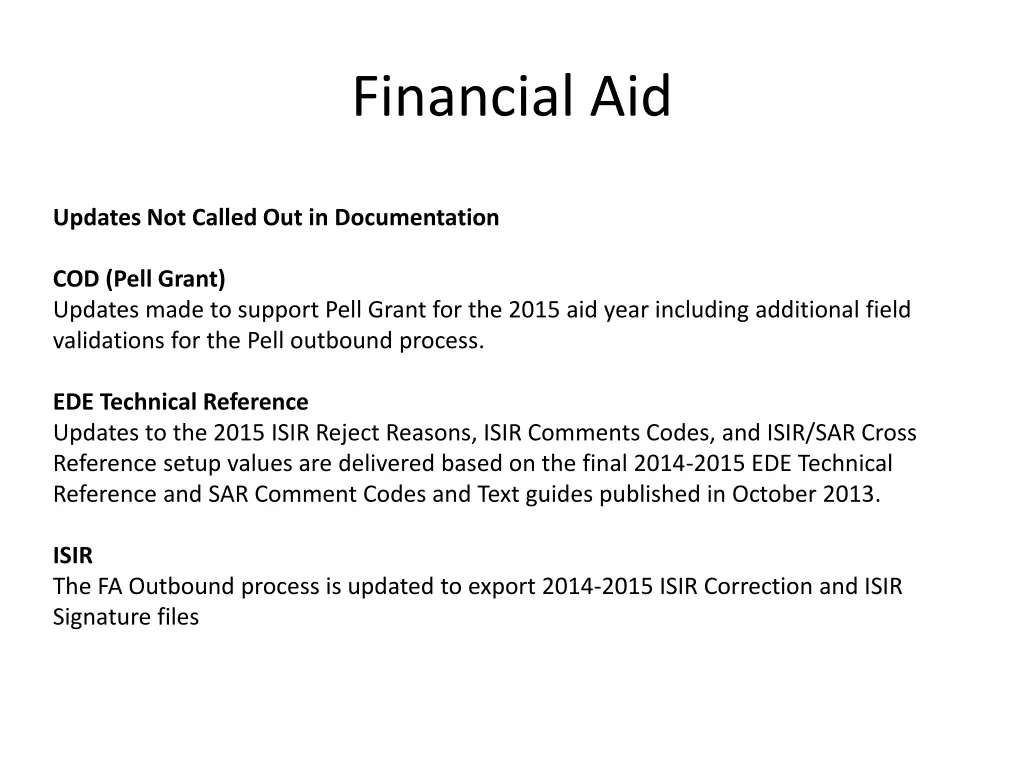 financial aid 2