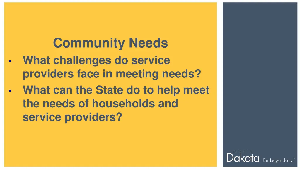 community needs what challenges do service