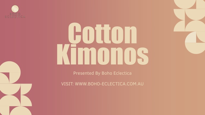 cotton kimonos presented by boho eclectica