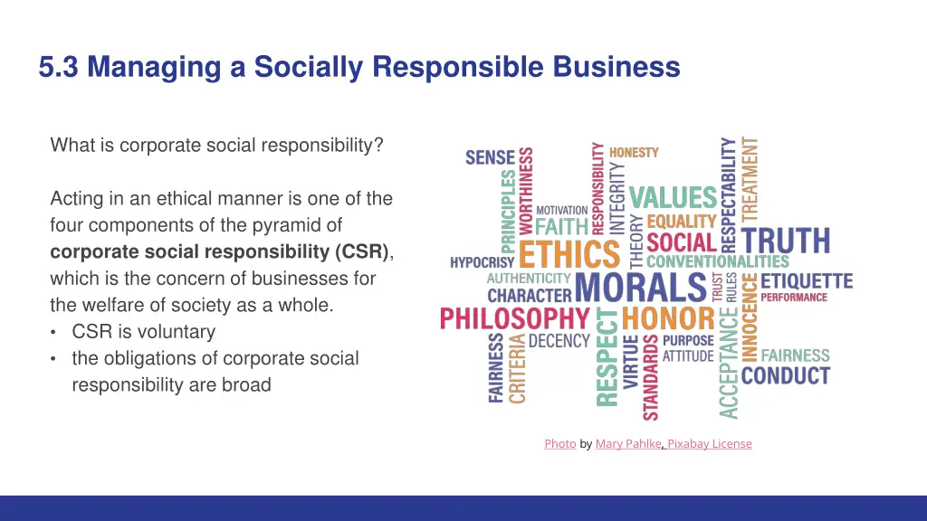 5 3 managing a socially responsible business