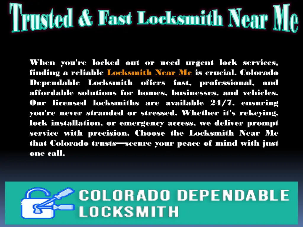 trusted fast locksmith near me trusted fast 3