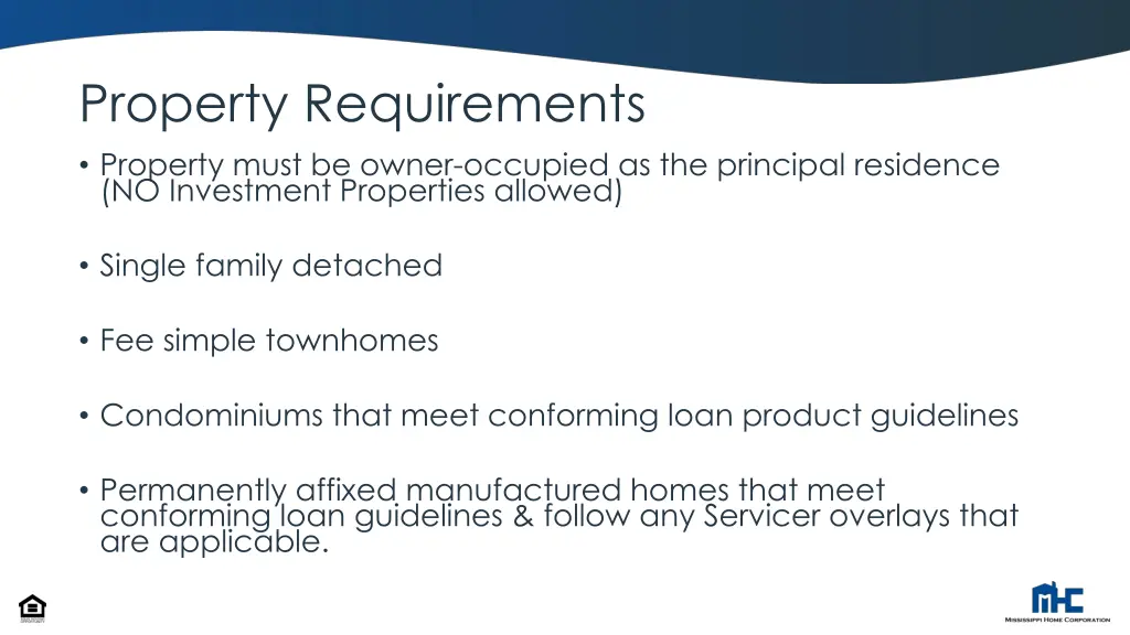 property requirements property must be owner