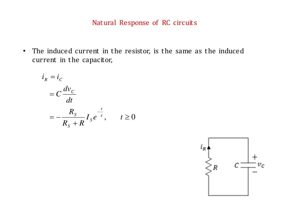 natural response of rc circuits 7