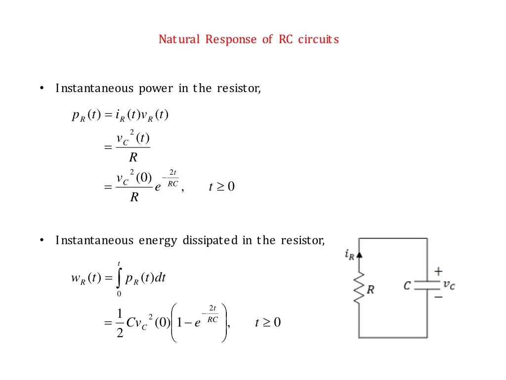natural response of rc circuits 8