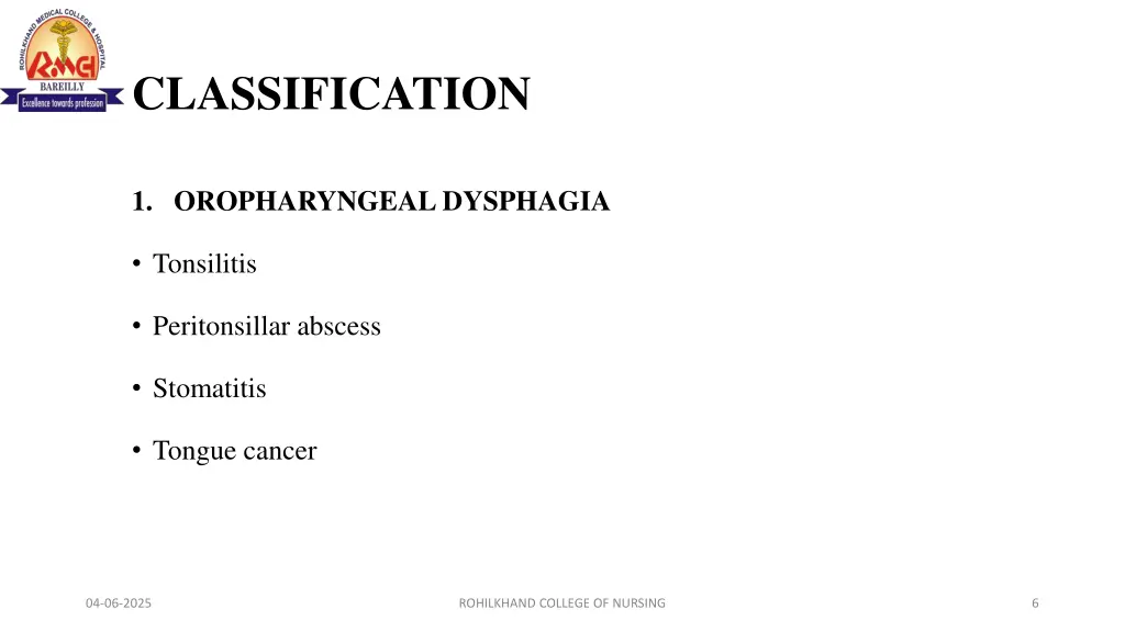 classification
