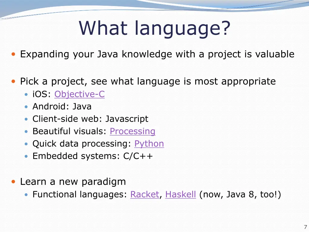 what language