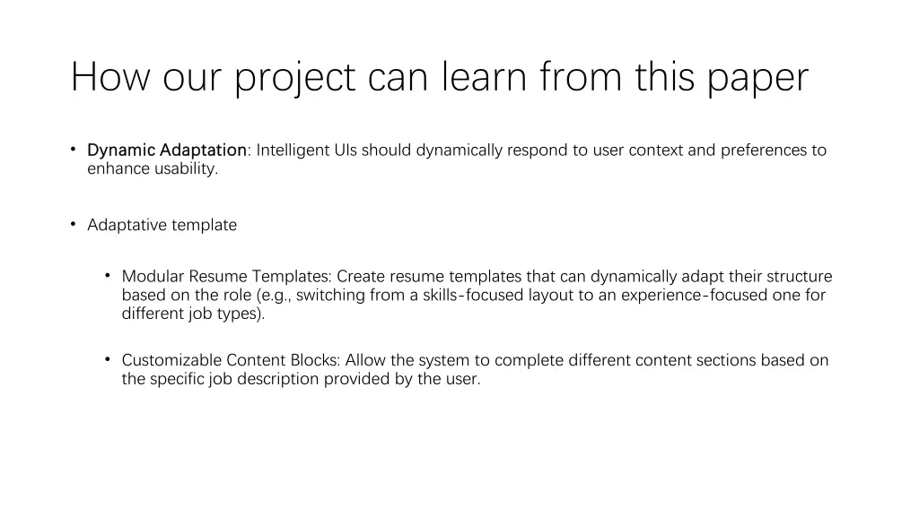 how our project can learn from this paper 1