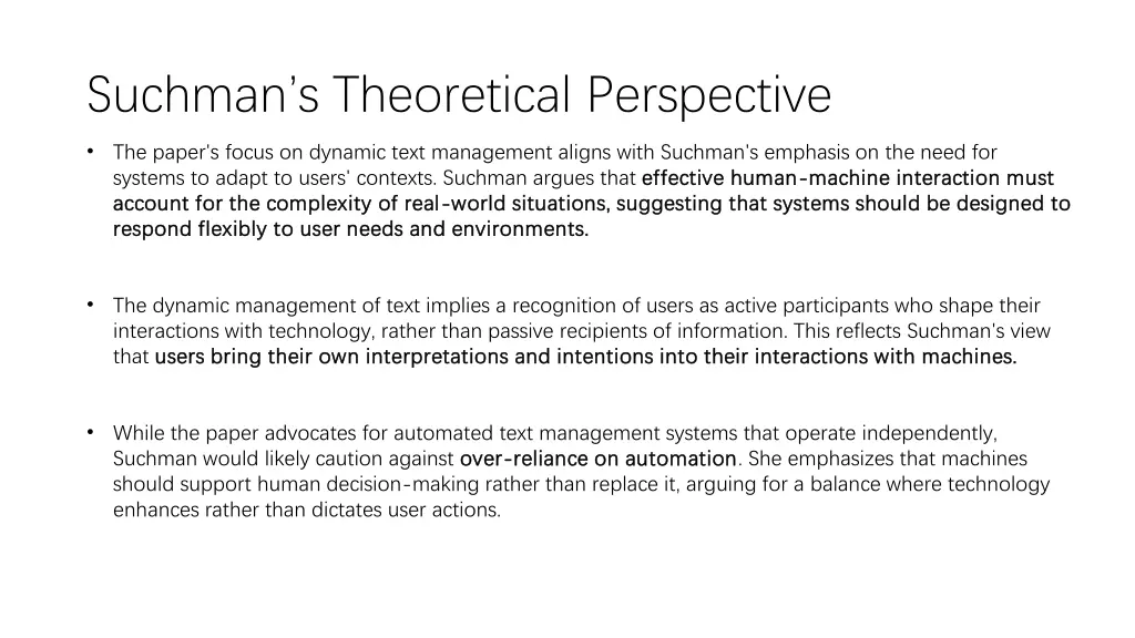 suchman s theoretical perspective