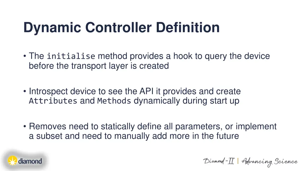 dynamic controller definition