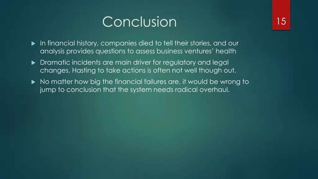 conclusion