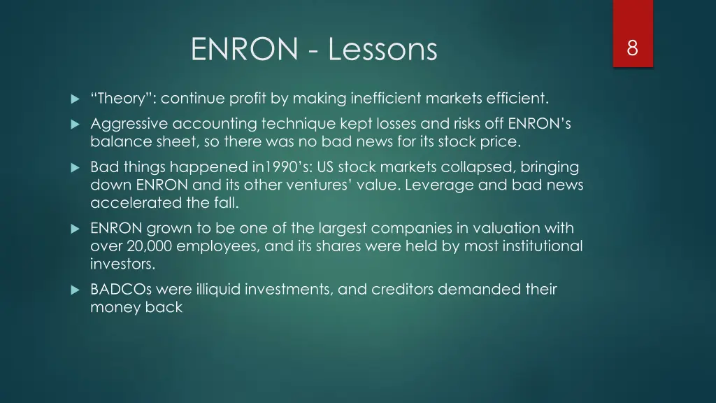 enron lessons