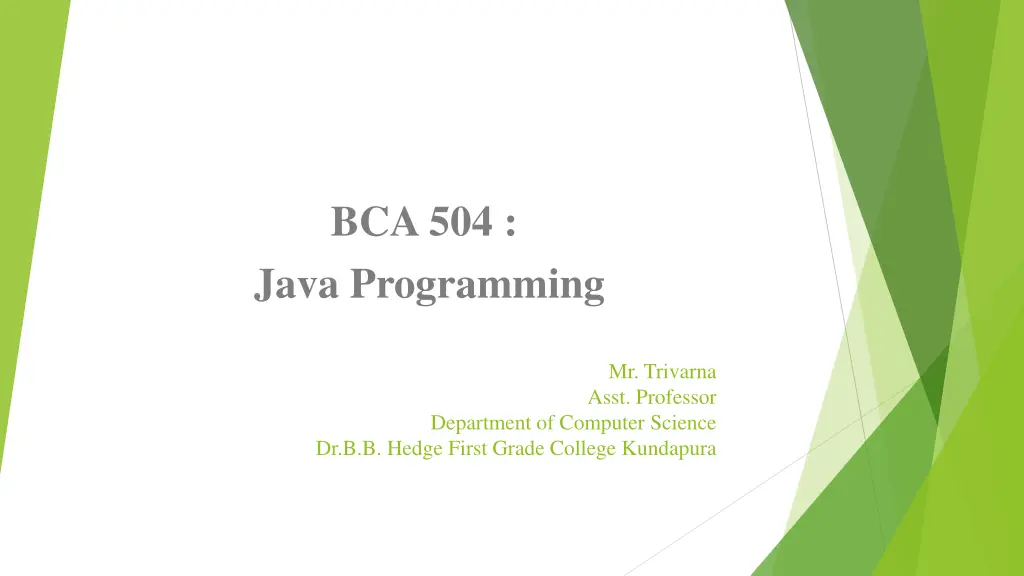 bca 504 java programming
