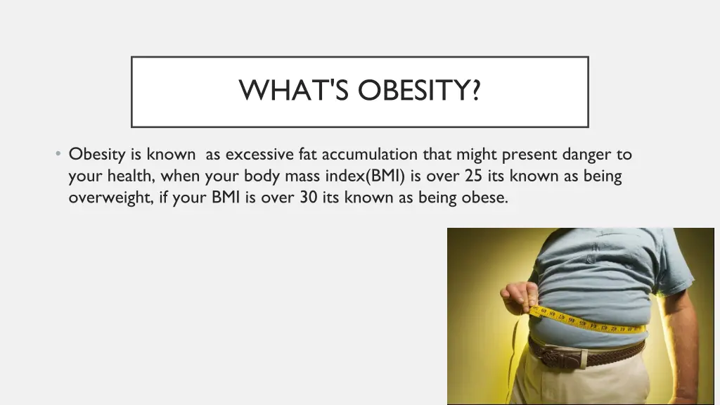 what s obesity