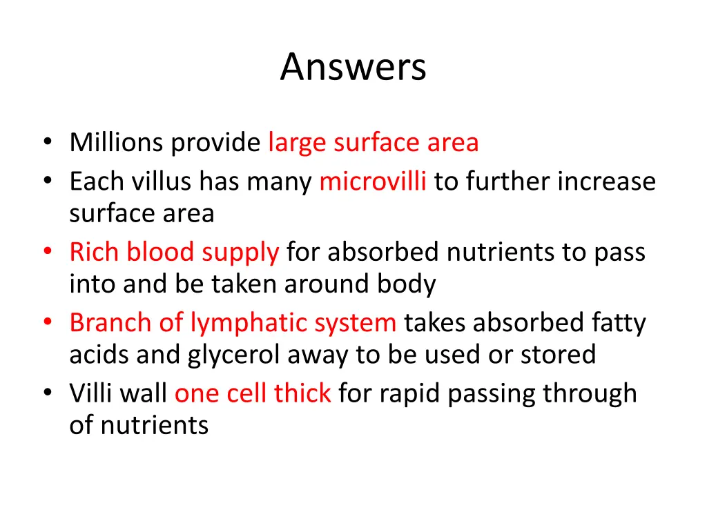 answers