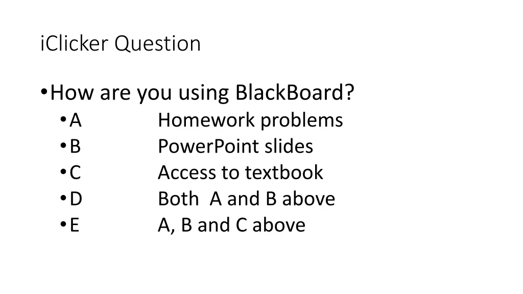iclicker question 2