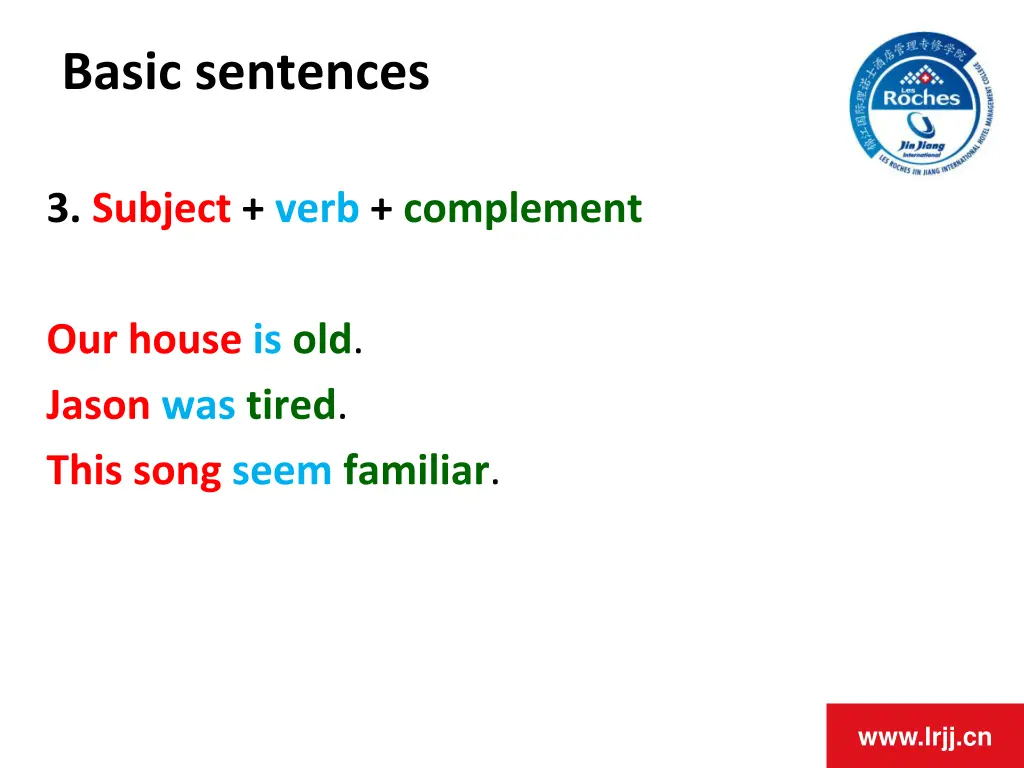 basic sentences 2