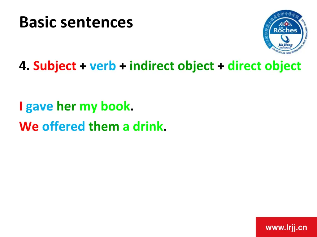 basic sentences 3