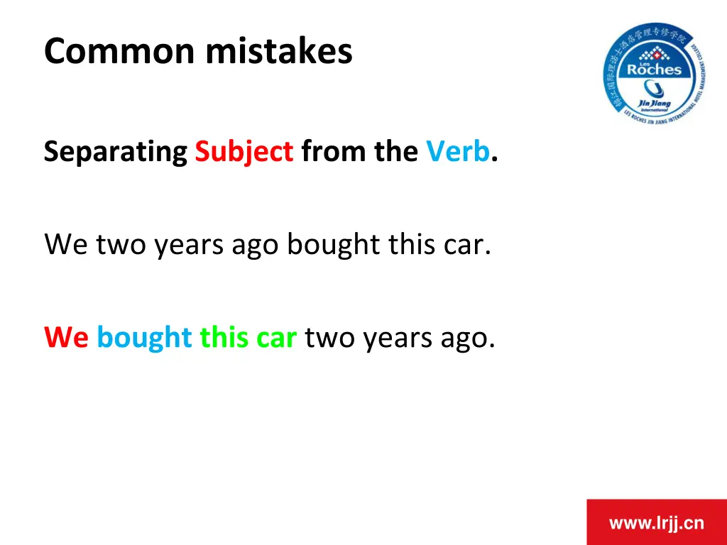 common mistakes