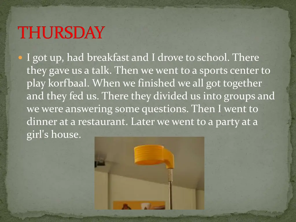 thursday