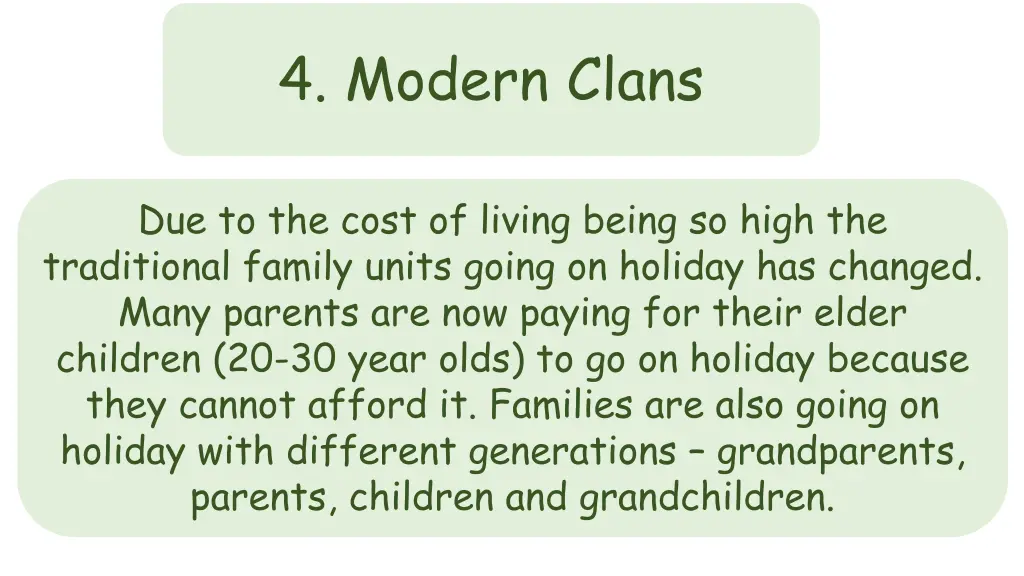 4 modern clans