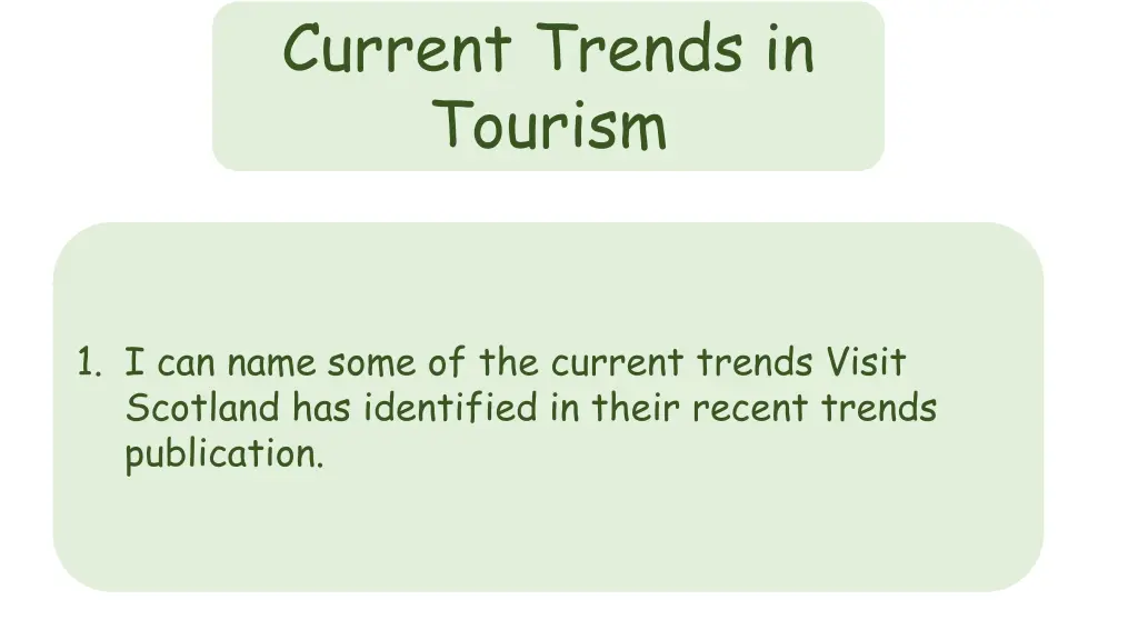 current trends in tourism