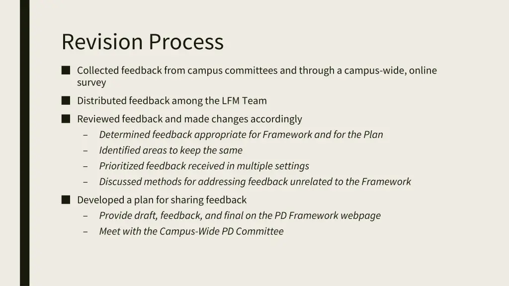 revision process