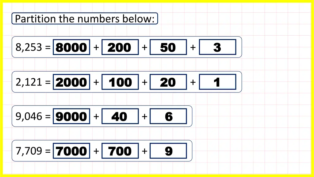 partition the numbers below 1