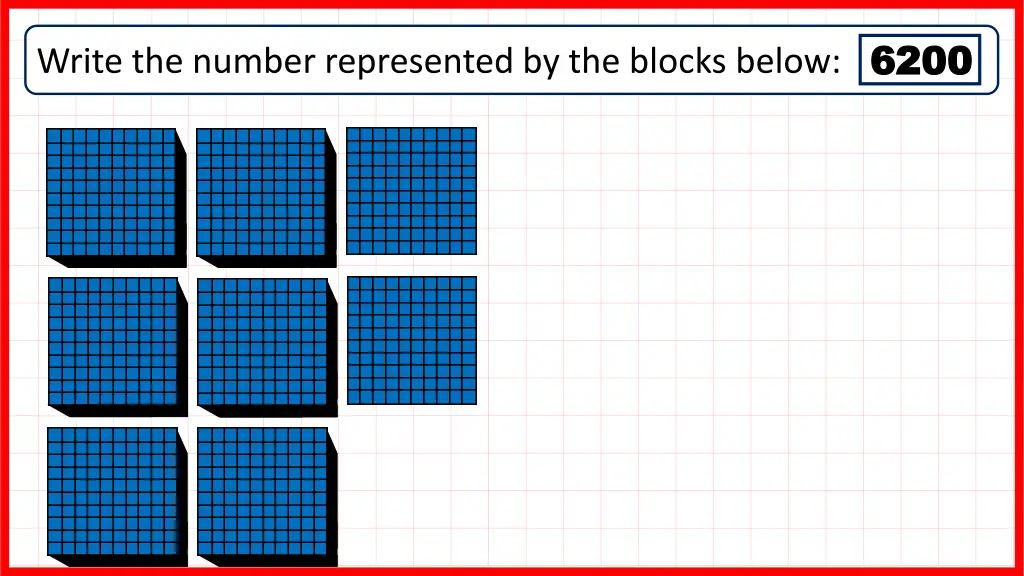 write the number represented by the blocks below 2