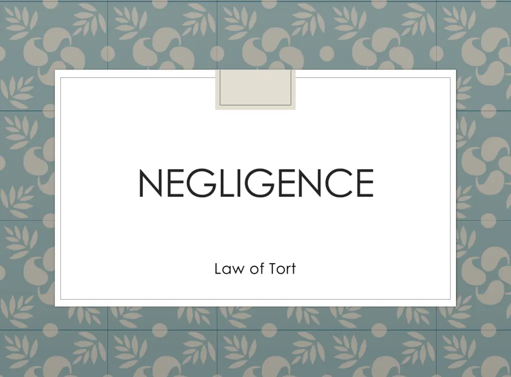 negligence