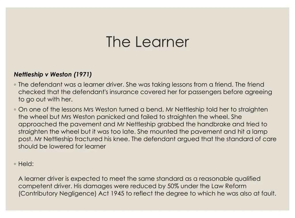 the learner