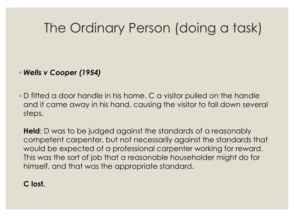 the ordinary person doing a task