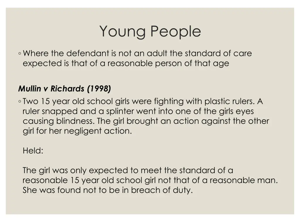 young people