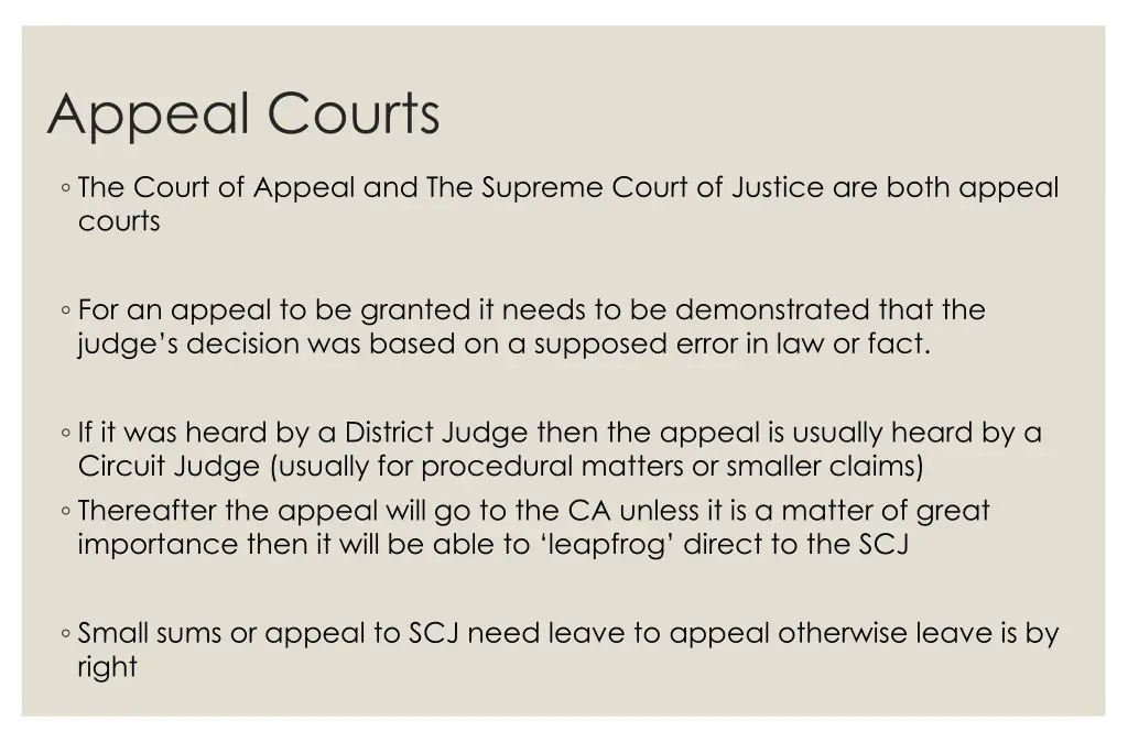 appeal courts