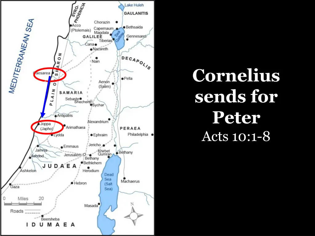 cornelius sends for peter acts 10 1 8