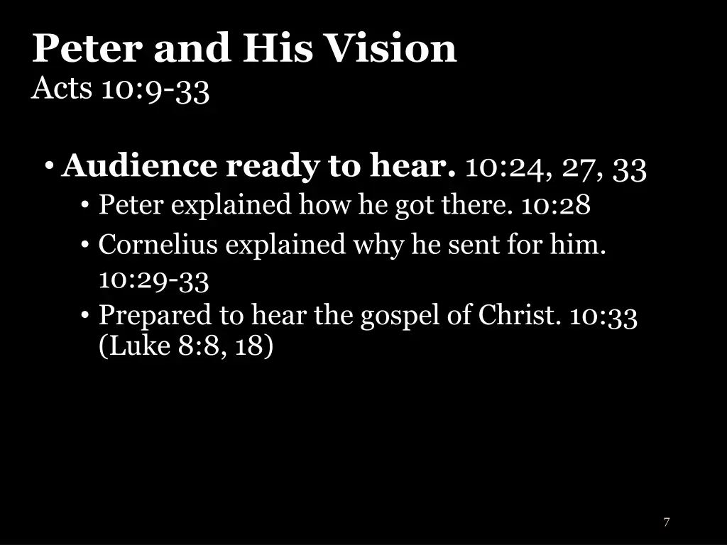 peter and his vision acts 10 9 33 1