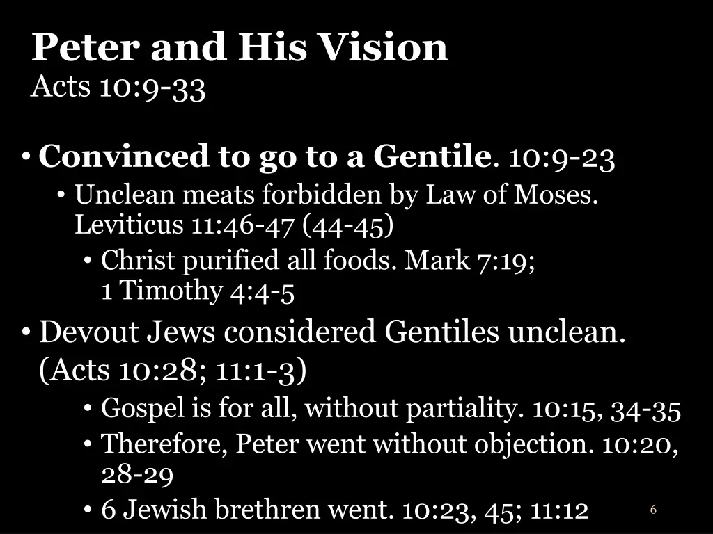 peter and his vision acts 10 9 33