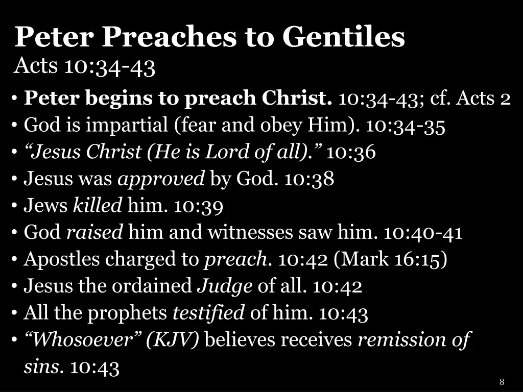 peter preaches to gentiles acts 10 34 43 peter