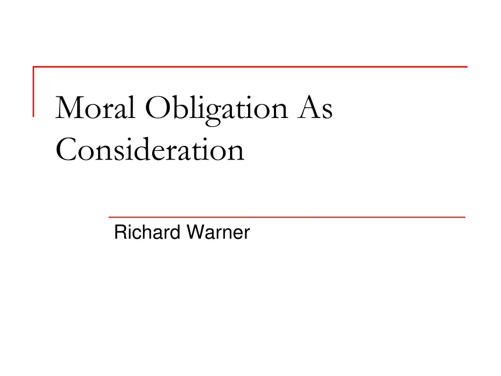 moral obligation as consideration