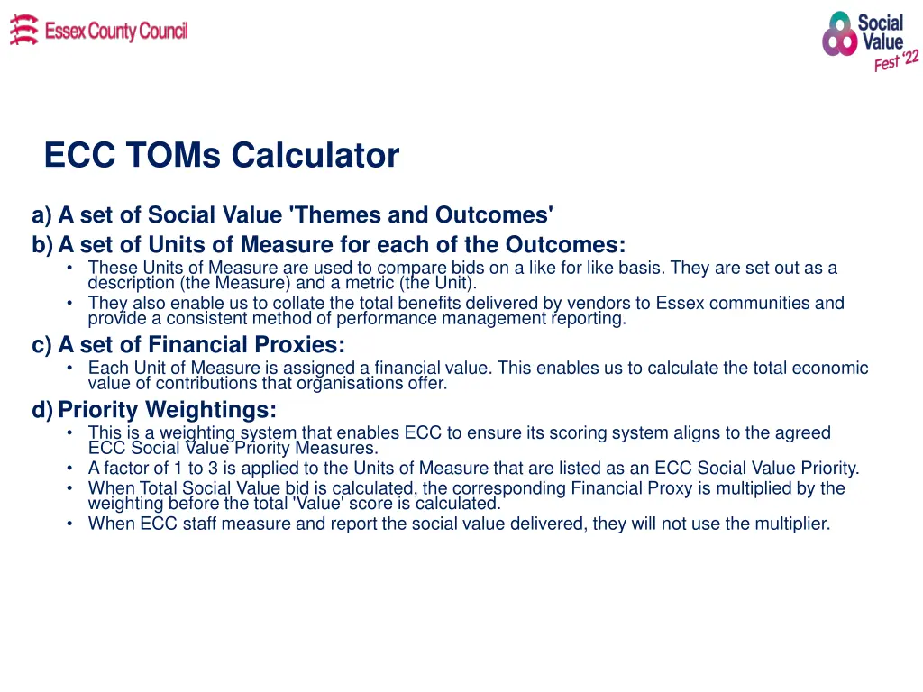 ecc toms calculator