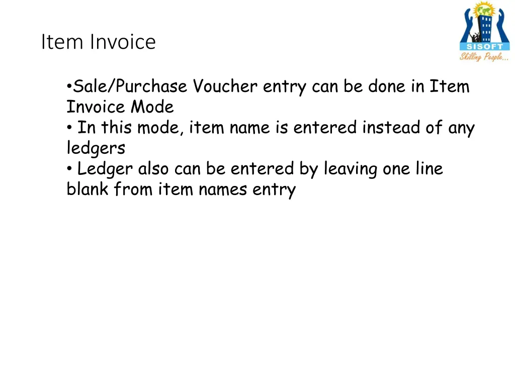 item invoice