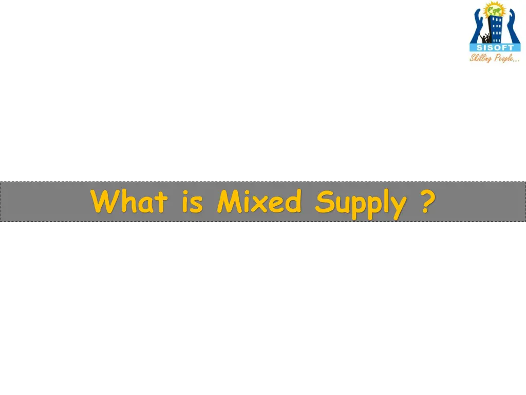what is mixed supply