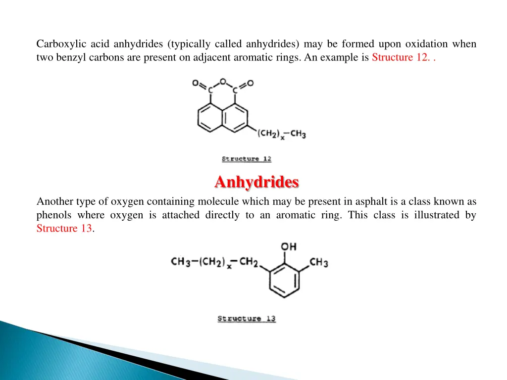 carboxylic acid anhydrides typically called
