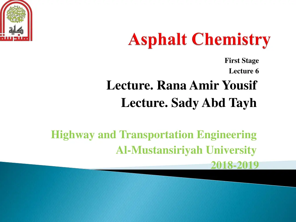 first stage lecture 6