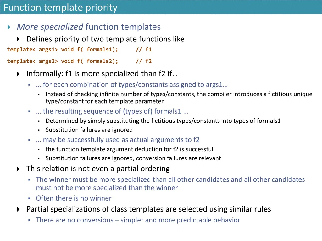 function template priority