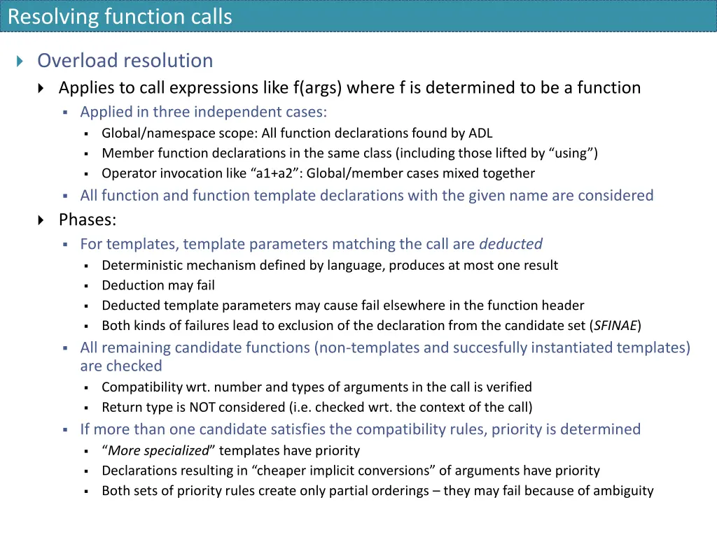 resolving function calls 1