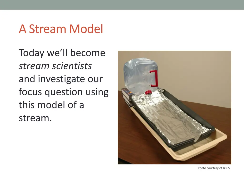 a stream model