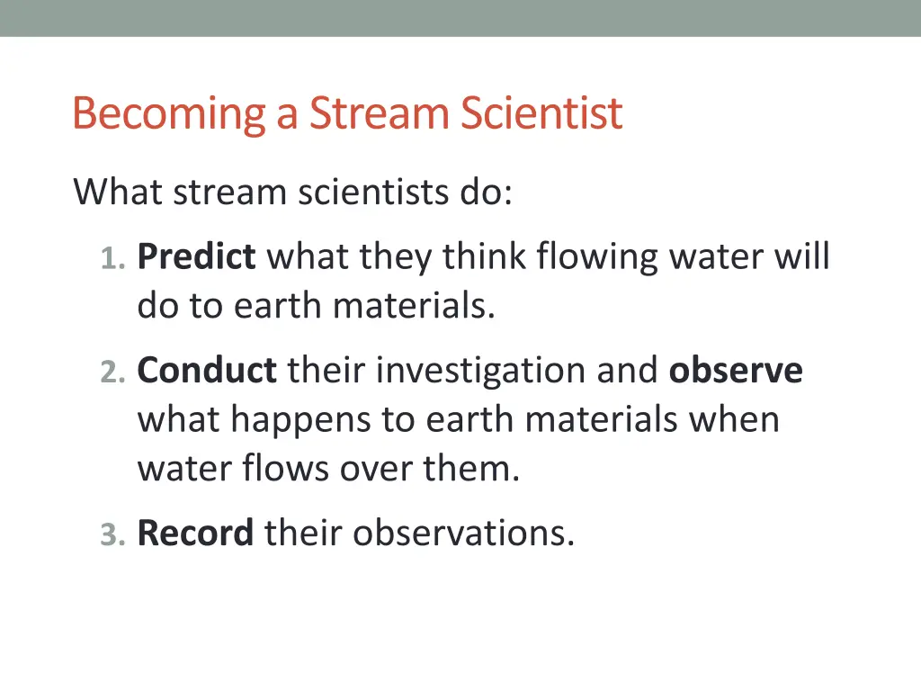 becoming a stream scientist